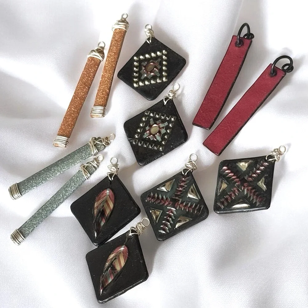 Bundle of 6 Pr. Earrings NO Earwires!